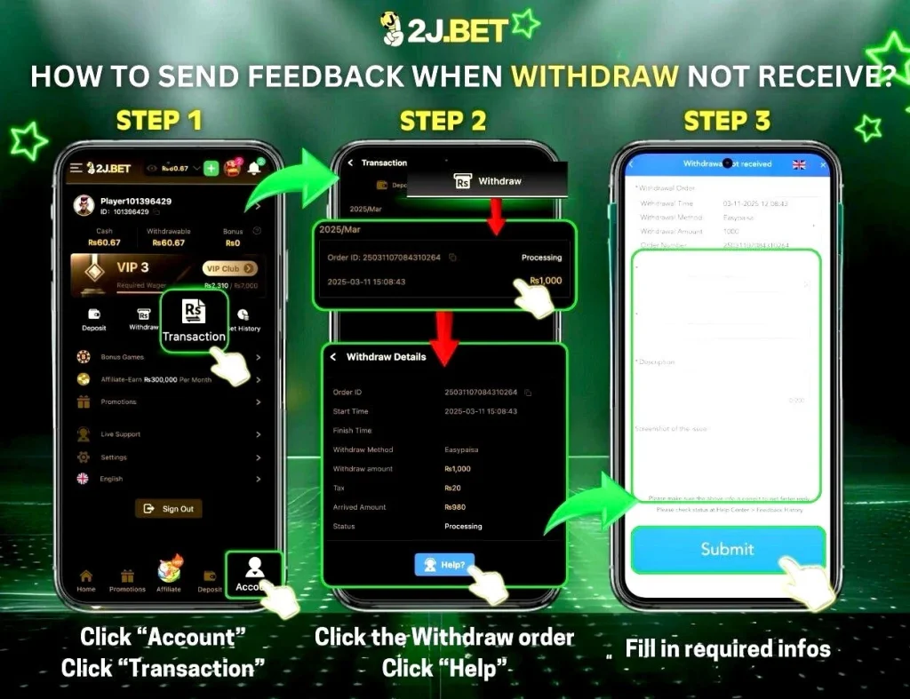 2jbet withdrawal Pakistan 